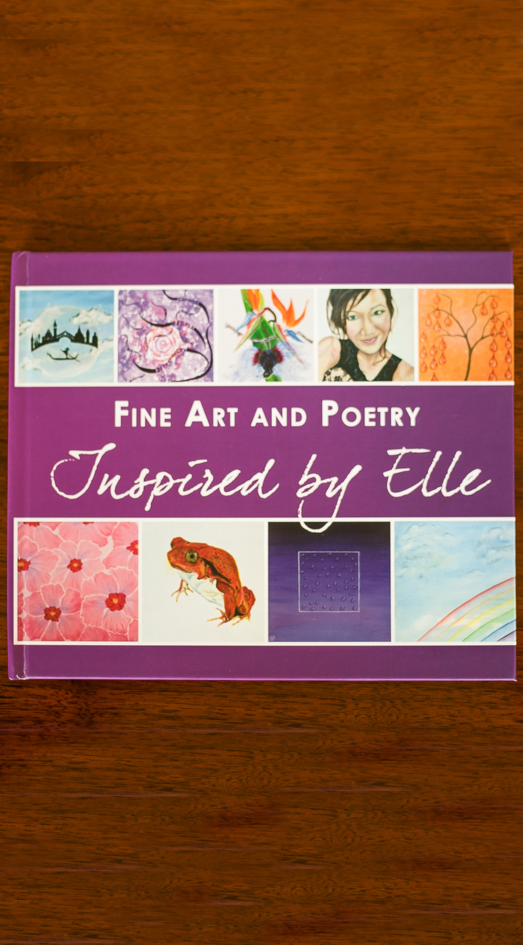 Art Portfolio Book Elle Smith with poetry Inspired By Elle Luxury Gift