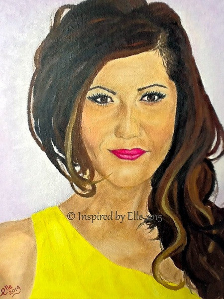 Female Portrait Art Oil Painting of the Girls Inspired By Elle Smith Artist