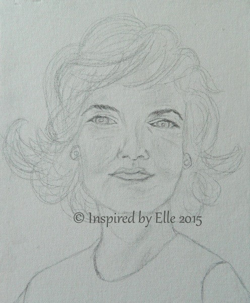 Charcoal Pencil Sketch Sketch G Guess Who Elle Smith Celebrity Female Inspired by Elle