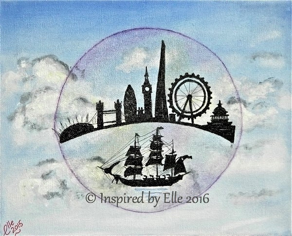 London in a Bubble art painting by Elle Smith Inspired by Elle