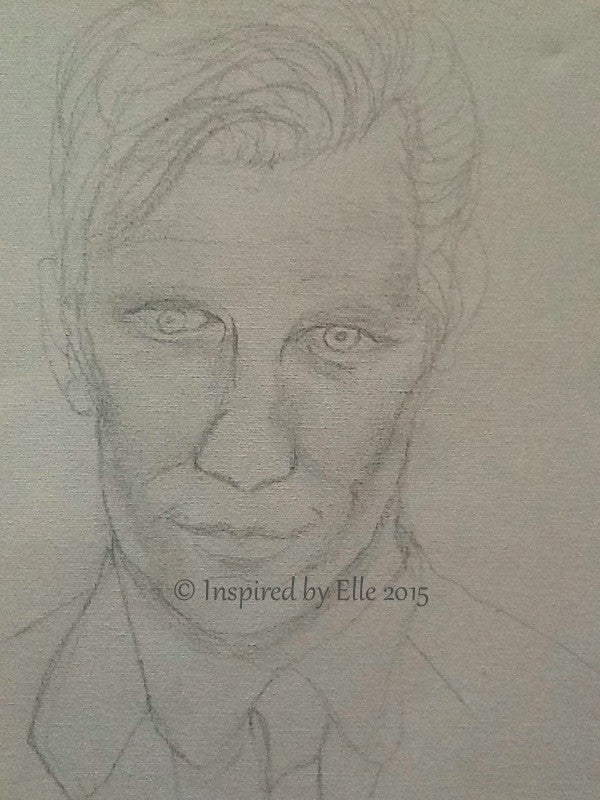 Sketch B Guess Who Elle Smith Charcoal Pencil Sketch Dr Who
