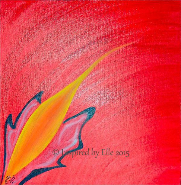 Business Art Painting Red Ignition Oil Paint inspired by Elle Smith London Artist