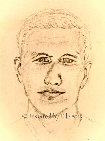 Sketch L Guess Who Elle Smith Footballer Celebrity charcoal pencil sketch