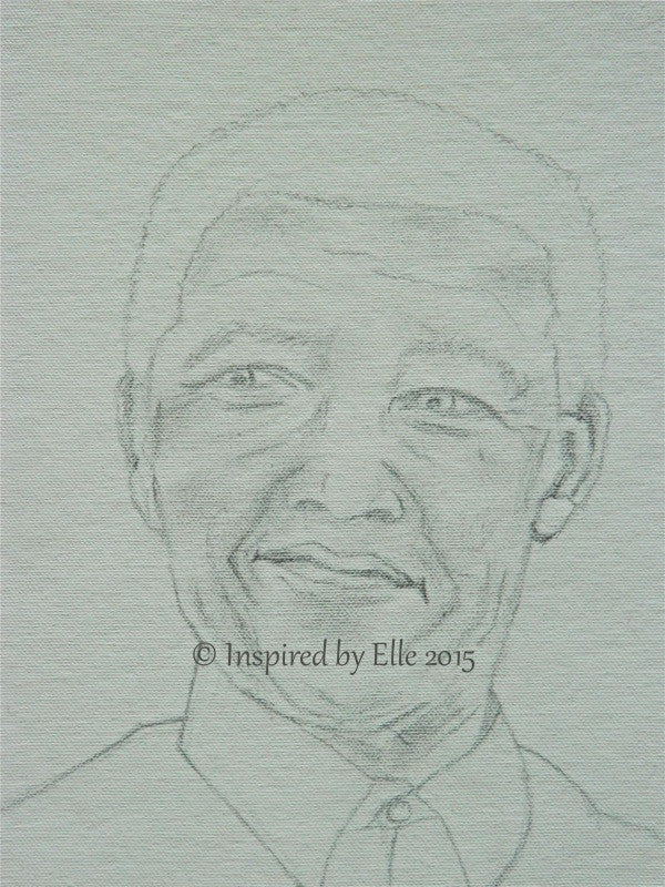Nelson mandela as a child would sketch using colour pencils on white paper  on Craiyon